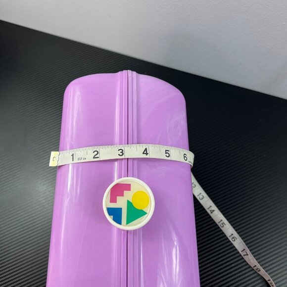 Vintage Caboodles Purple Plastic Tiered  Makeup Travel Case Organizer w/ Mirror - Picture 14 of 14